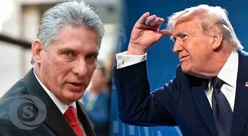 Miguel Díaz-Canel y Donald Trump