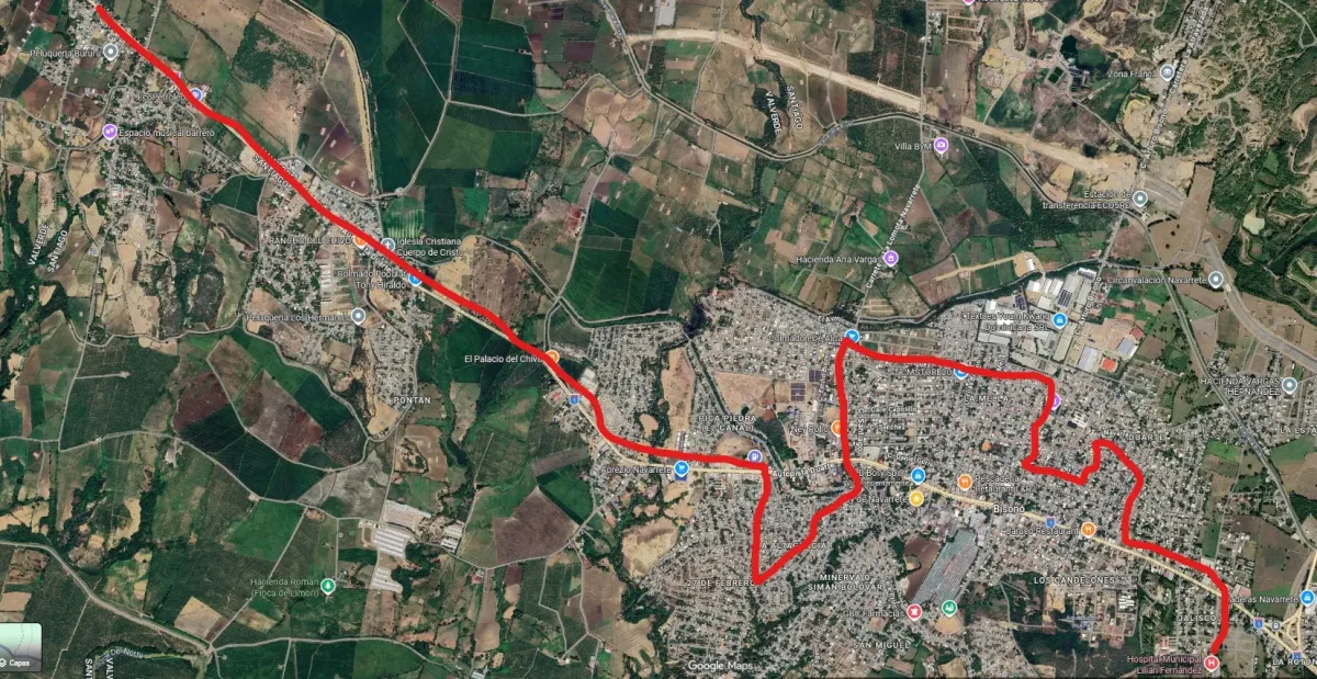 Nueva ruta de carro de Navarrete