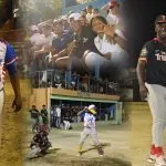Coro de la Mella y Team Trinitaria se enfrentan en jornada de softbol en el Estadio Arturo Bisonó Toribio de Navarrete.