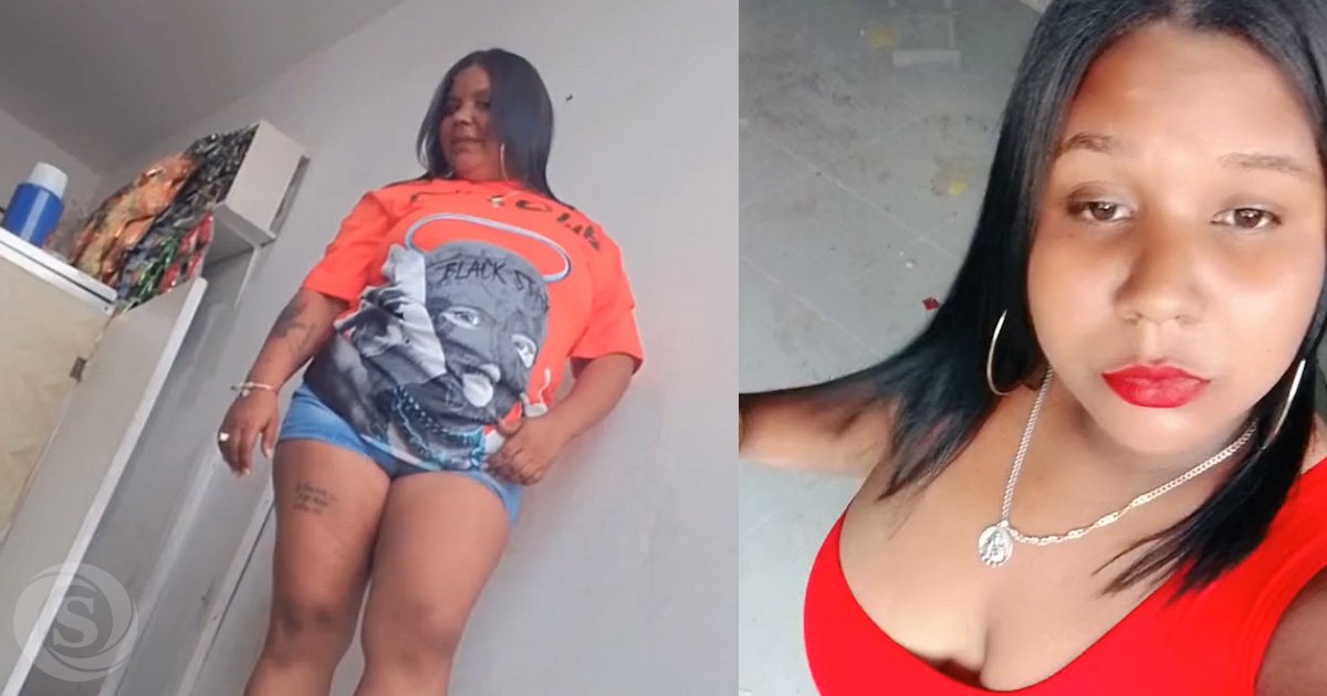 Collage con dos fotografías de una mujer, una de cuerpo completo y otra en primer plano, utilizadas para ilustrar una información sobre un hecho ocurrido en Salcedo.