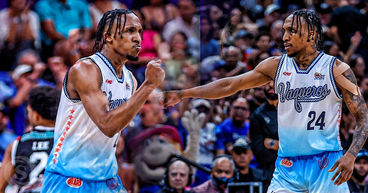 Jassel Pérez con el uniforme de los Vaqueros de Bayamón durante la Serie Final del BSN.