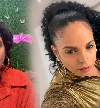 Fotografía de Shantii, estilista de La Roka en El Bronx, mostrando dos imágenes de su apariencia y estilo personal.