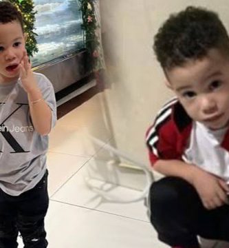 Niño Roldani Calderón en dos fotografías utilizadas para dar seguimiento a su desaparición en Jarabacoa