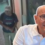 Luis Mercado, conocido como Luicho, aparece en una imagen junto a una captura de cámara de seguridad en la que se observa a un hombre dentro de un hotel.