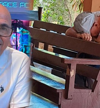 Diácono Luis Mercado, conocido como “Luicho”, en una composición fotográf