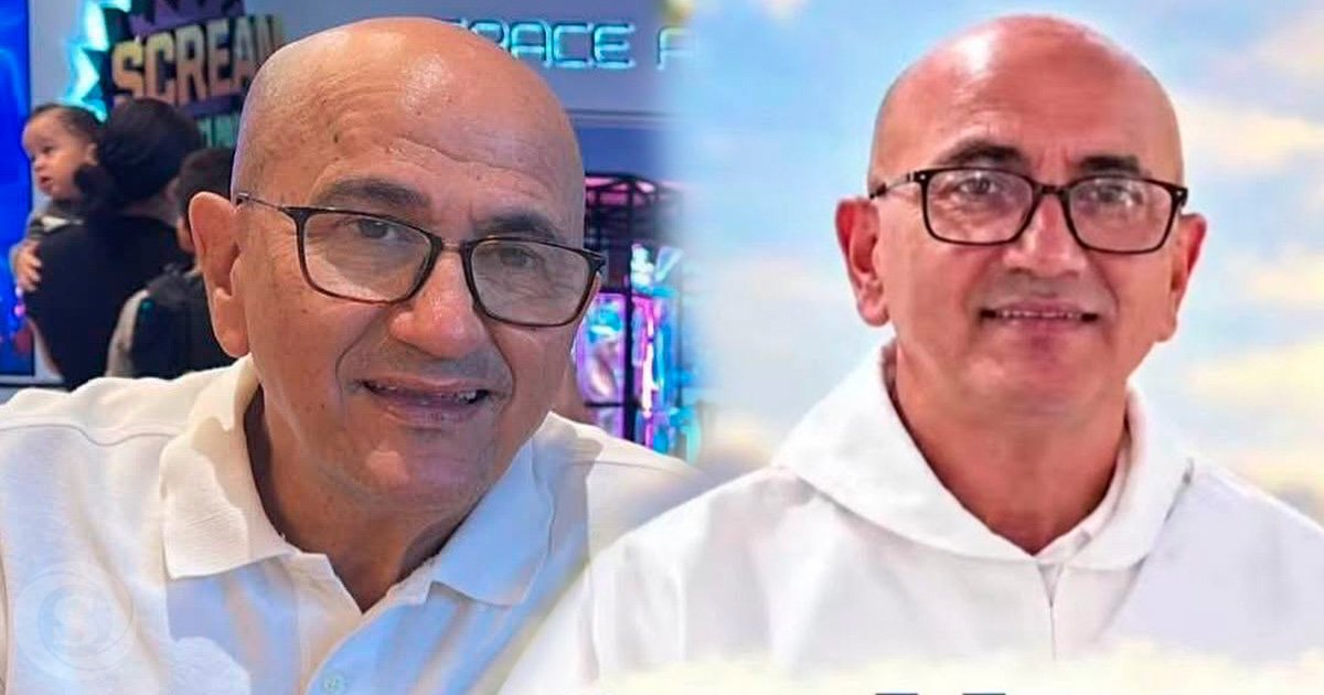 Retratos de Luis Mercado, conocido como “Luicho”, con camisa blanca y gafas.