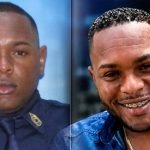 Fotografía comparativa de un sargento mayor de la Policía Nacional y un hombre con camisa azul, relacionados con los casos investigados por las autoridades en República Dominicana.