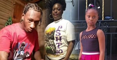 Hombre detenido y fotografías de Rozmi y su hija Achelie por caso investigado en Neyba, Bahoruco