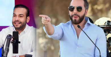 Eduardo Saint Hilaire y Nayib Bukele en imagen relacionada con el supuesto plan de seguridad para Haití