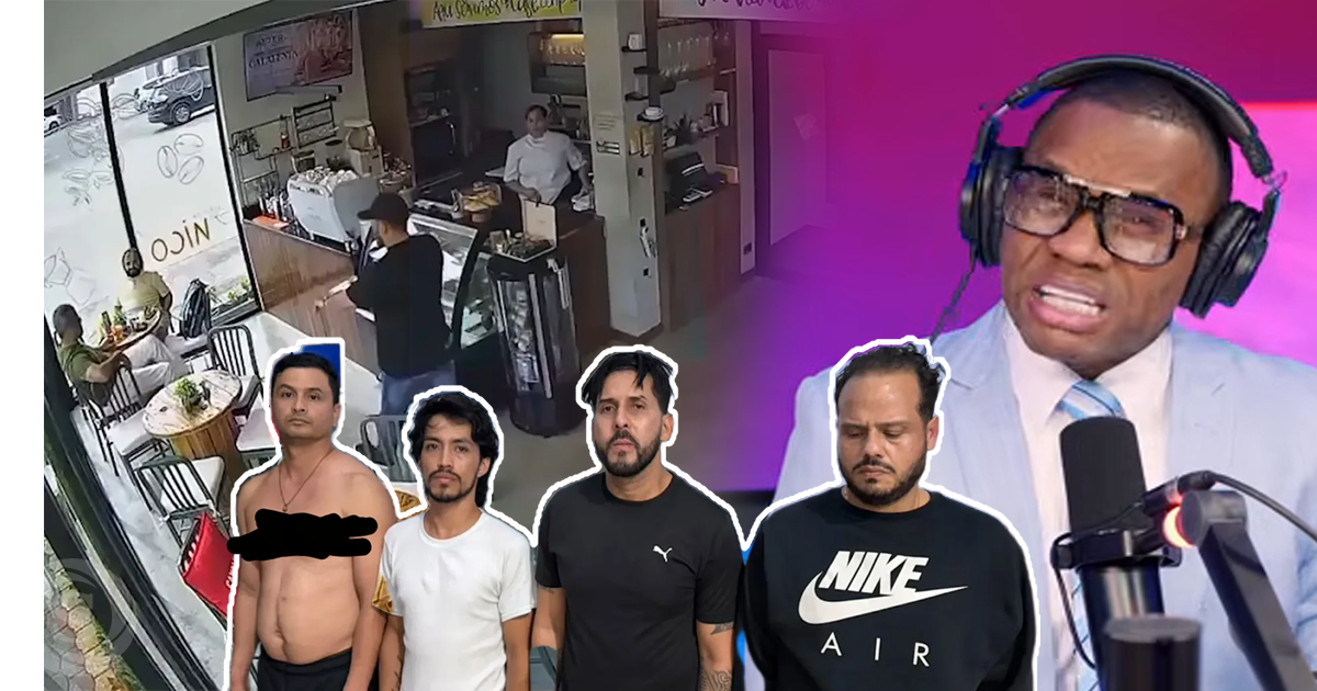 Ramón Tolentino ofrece detalles sobre el caso de la cafetería Atelier de Nico en Naco, junto a imágenes del establecimiento y los cuatro colombianos detenidos.