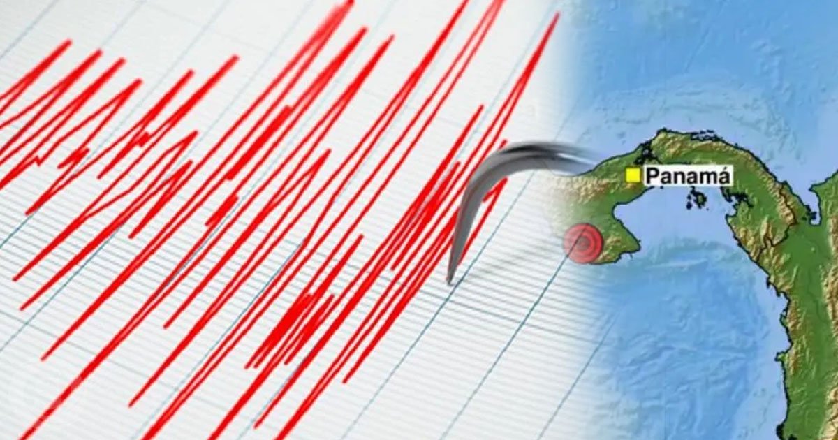 Imagen ilustrativa del sismo de magnitud 5.6 registrado en Panamá, cerca de la isla de Coiba.